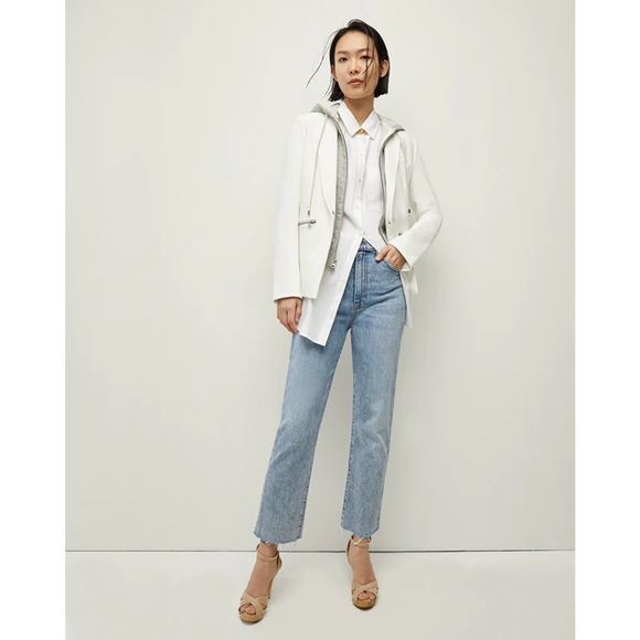 Veronica Beard Iconic Scuba Dickey Jacket Blazer White Size 8 - Picture 4 of 16